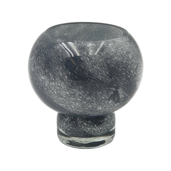 Limbo, Candle Holder, dia10xH10cm, White/Black